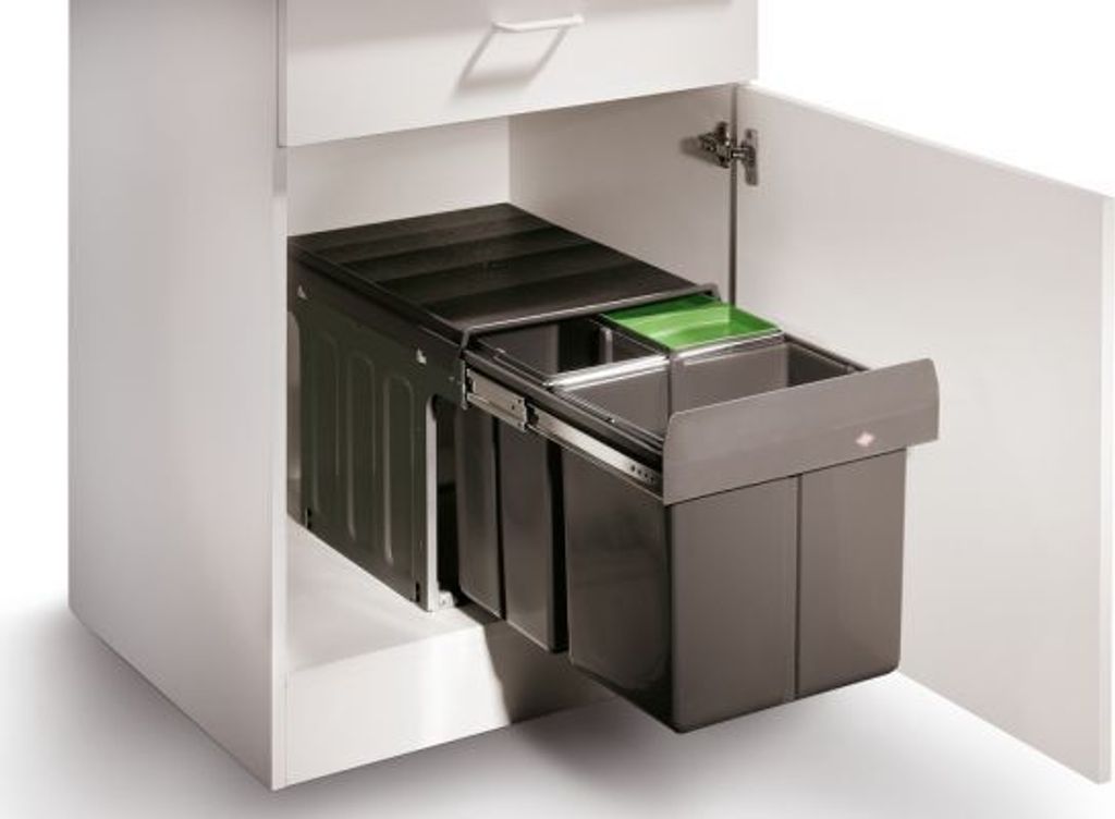Naber Trio Master. Collecteur de déchets, anthracite.  - Image du produit 
