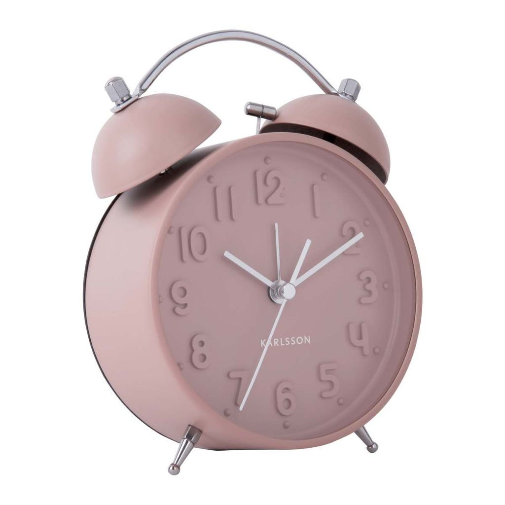Karlsson - Wecker Iconic - Rosa - Ø11cm Produktbild 