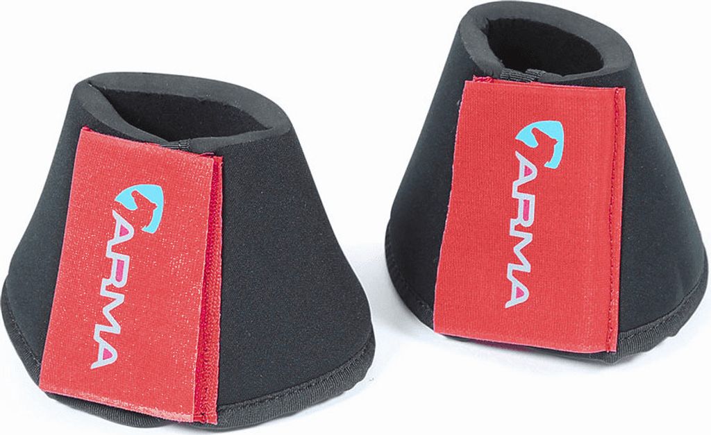 ARMA - Hufglocken, Neopren ER202 (Pony) (Tiefes Rot/Schwarz)