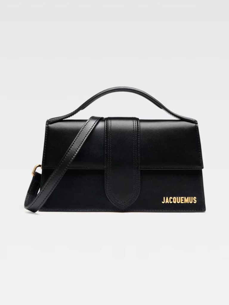 Jacquemus Le Grand Bambino schwarz Klappe Leder gold Produktbild 