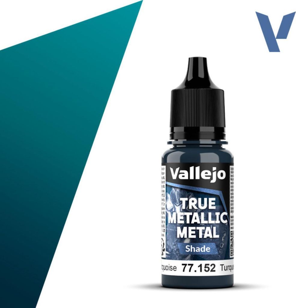 Vallejo VA77152 True Metallic Metal Shade - Hydra Turquoise