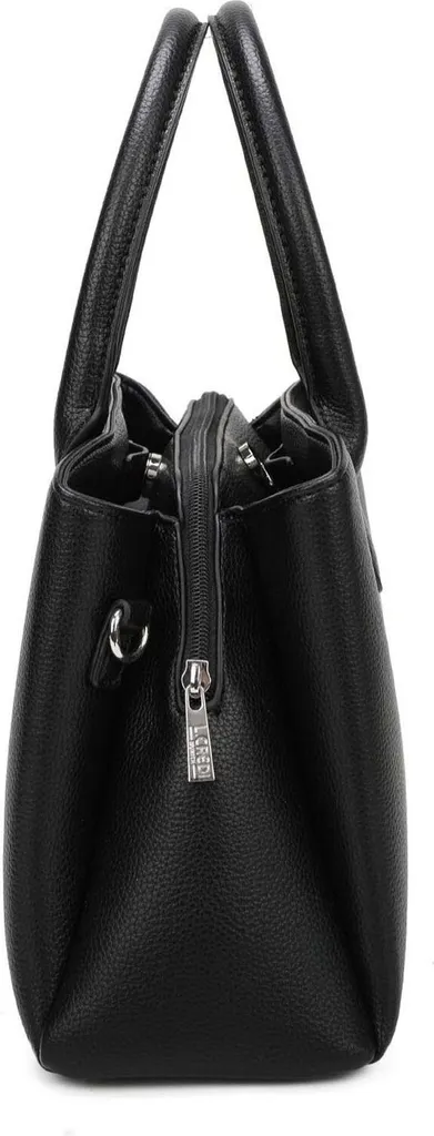 L.CREDI sac à main noir Polly, élégant sac à épaule bandoulière chic - 3
