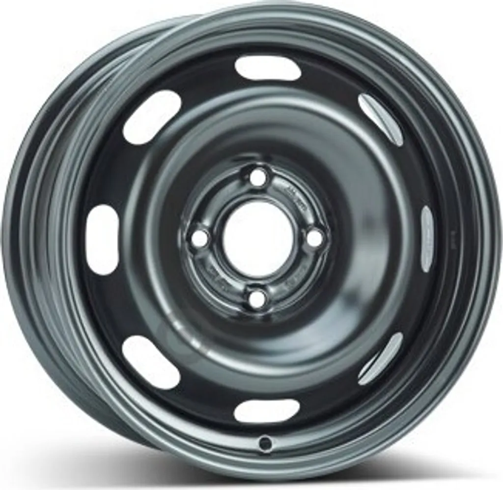 Jante en fer ALCAR ACCIAIO 7385 6.5x15 4x108 ET20 Noir pour Auto