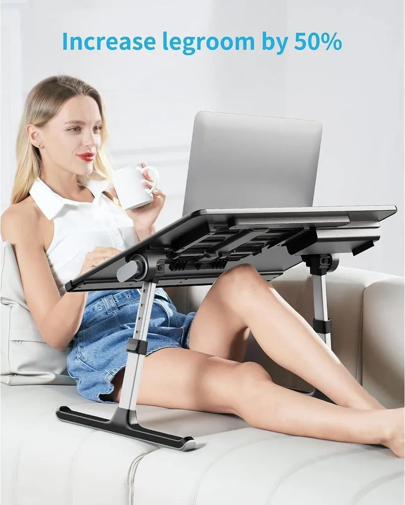 Support de Lit pour Ordinateur Portable Table Multifonction SAIJI - 8