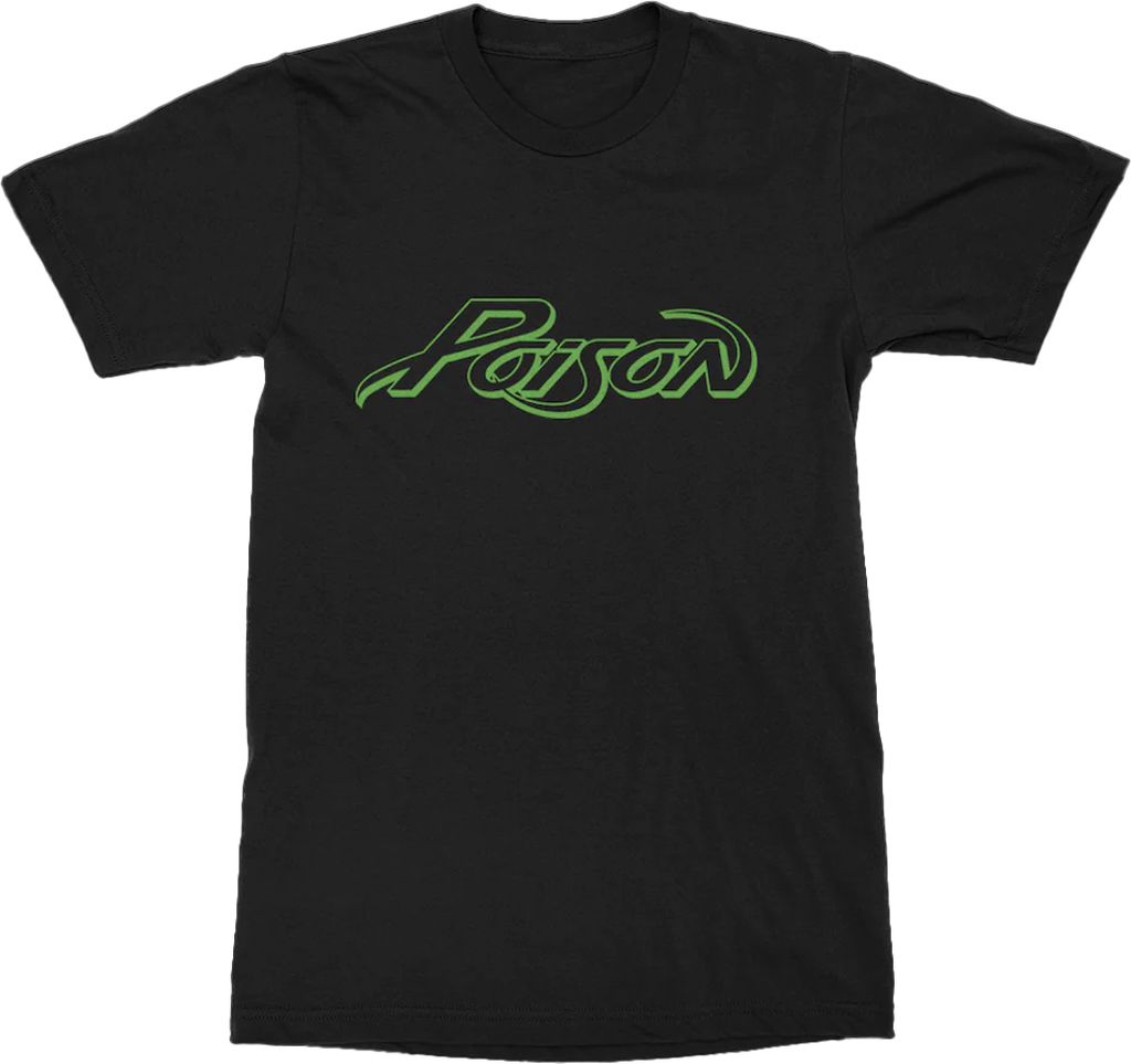 Poison - T-Shirt Logo für Herren/Damen Uni RO6446 (M) (Schwarz)