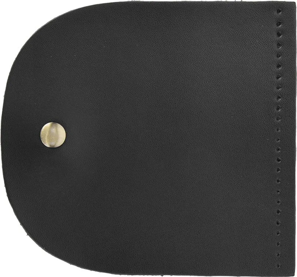 Kit Flip Cover Pelle Crosta Nera per Borse a Mano DIY con Magnete