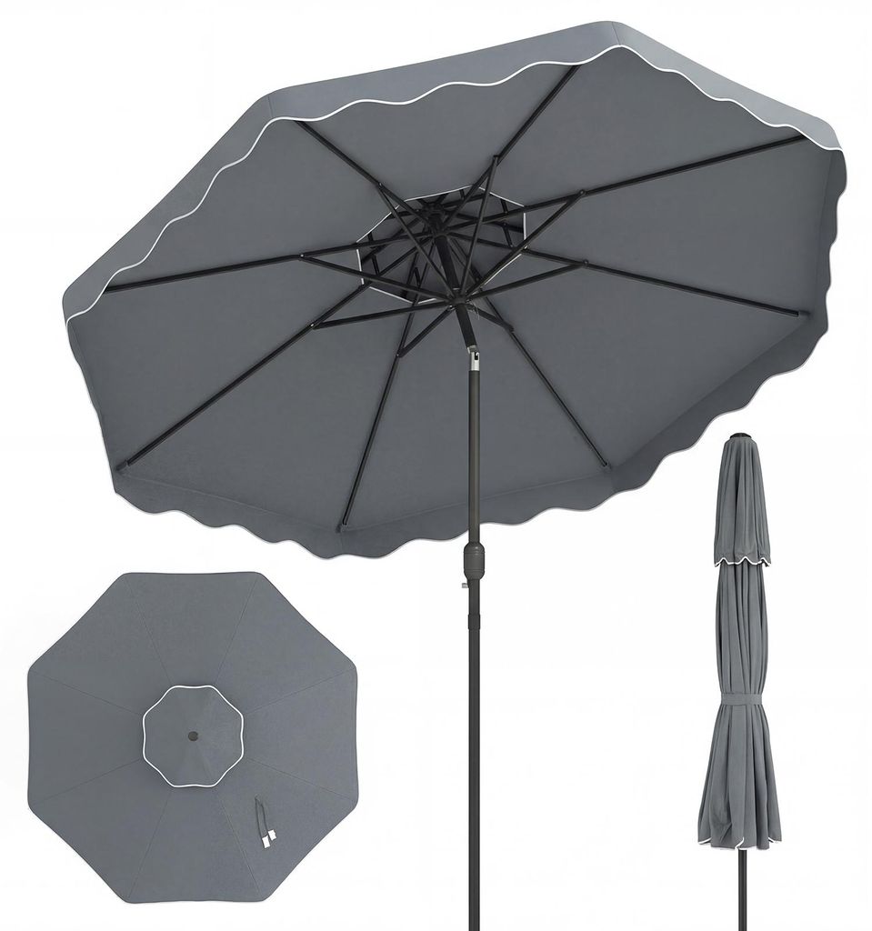 Ombrellone COSTWAY da 300 cm con tetto doppio, ombrellone Immagine del prodotto 