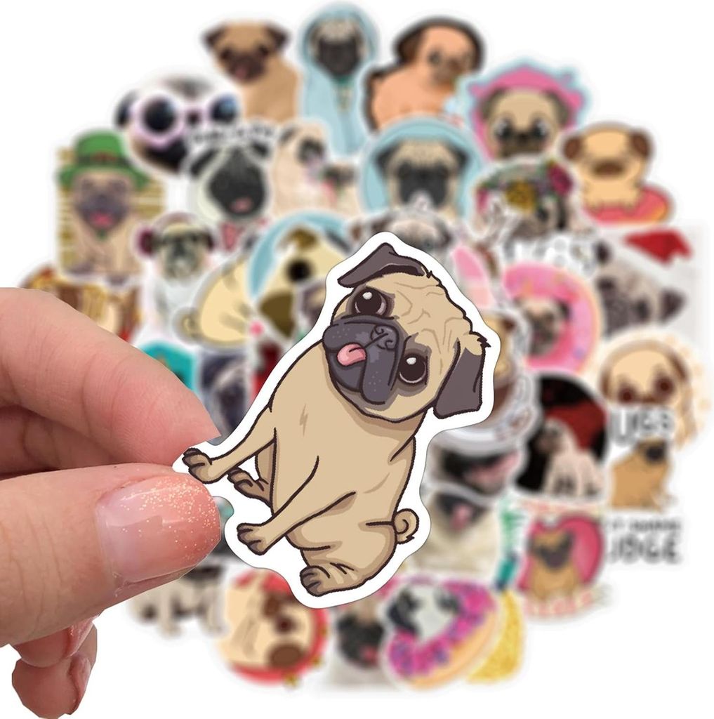 100 Stück Panda Aufkleber - Wasserdichte PVC Aufkleber - DIY Dekoration für Laptops, Koffer, Ski, Gitarren