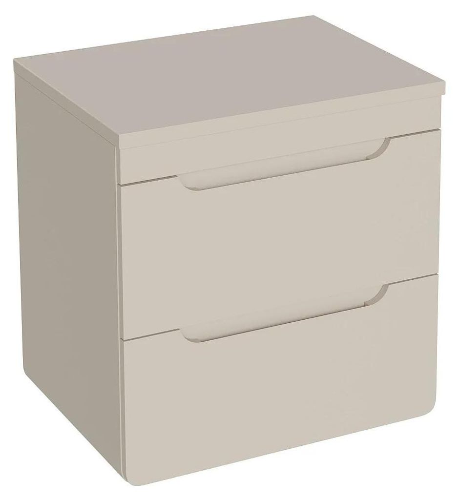 Hängender Waschtischunterschrank mit Ablage – 60 cm – Beige – ARUBA