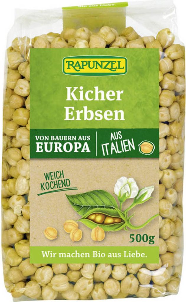 Rapunzel 703130, 500 g, Cícer, Taliansko, 337 kcal, 1418 Obrázok produktu 
