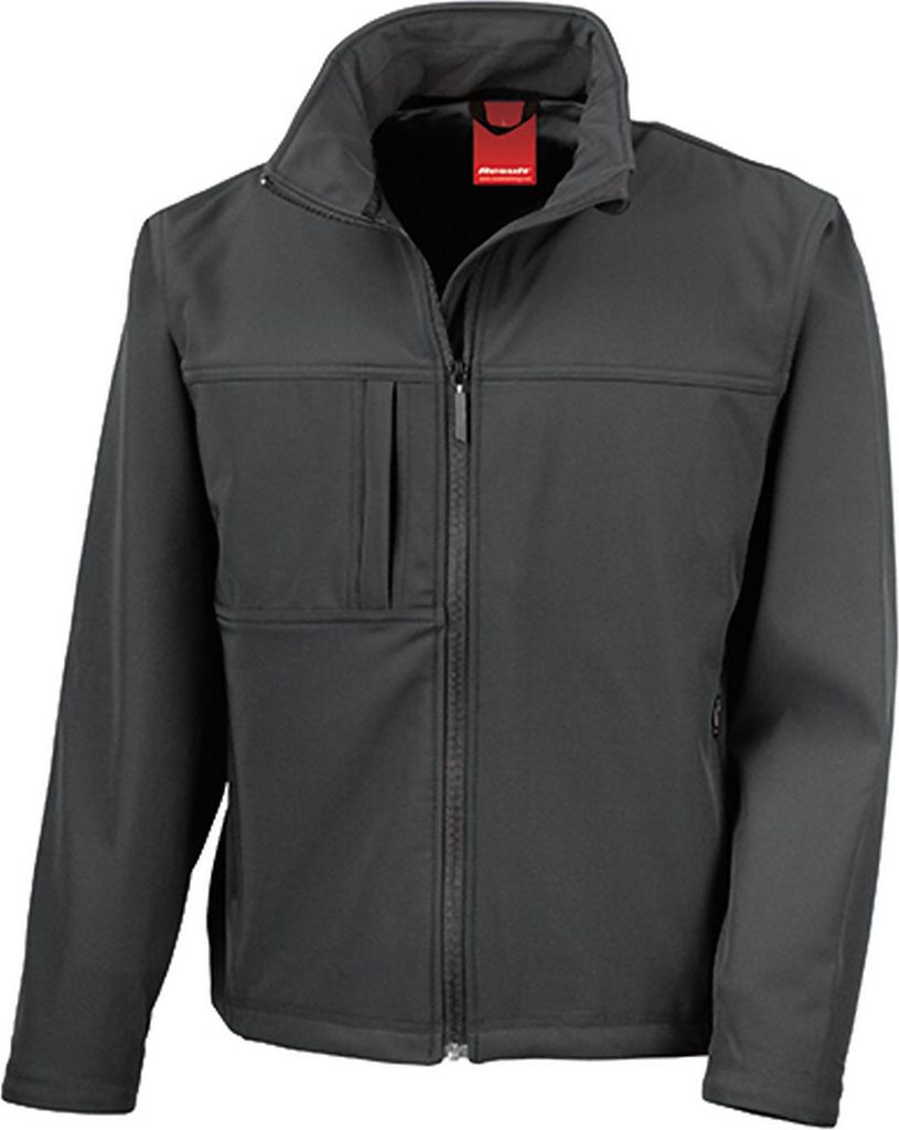 Result R121M | Classic Soft Shell Jacket - Farbe: Black - Größe: 4XL