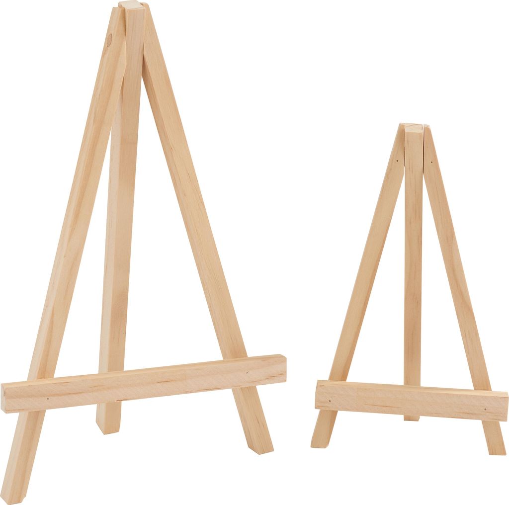 VBS Mini-Staffeleien 17-24 cm 2er Set für kreative Kunstprojekte