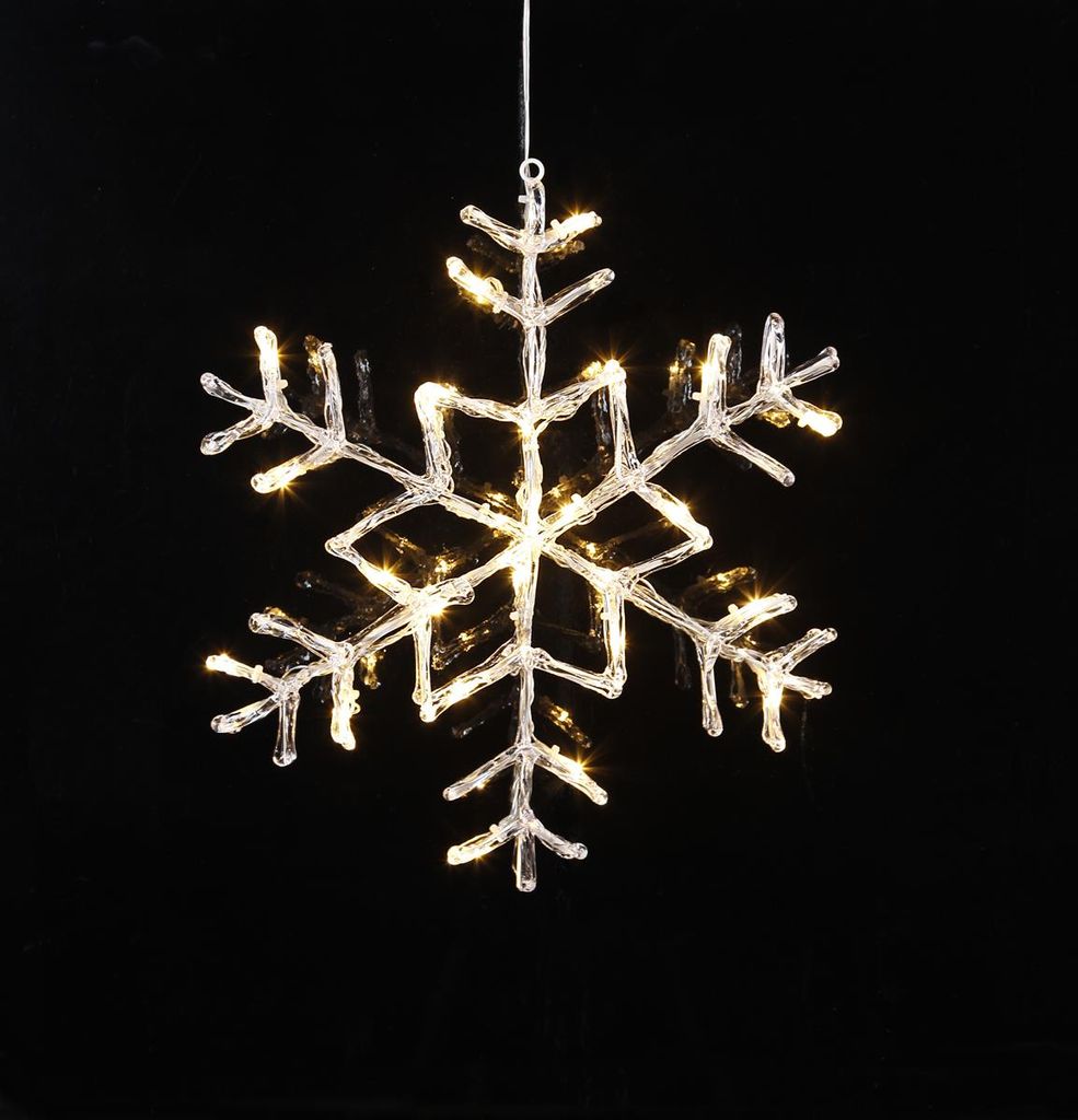 Best Season LED-Acryl-Schneeflocke "Antarctica" 24 cool Produktbild 