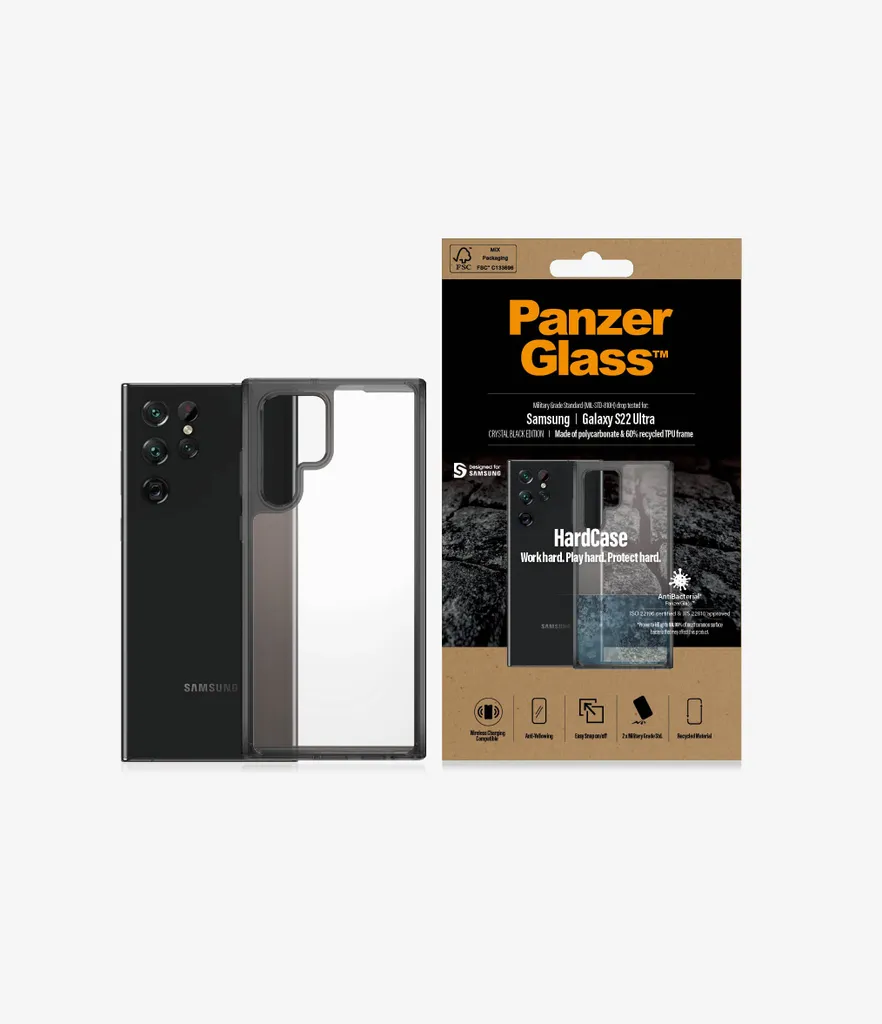 PanzerGlass HardCase Samsung S22 Ultra - Custodia Militare Antibatterica
