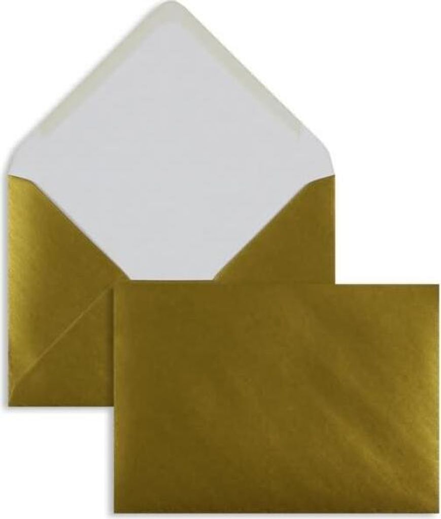 Briefumschläge C6 100g/qm gummiert VE=100 Stück gold