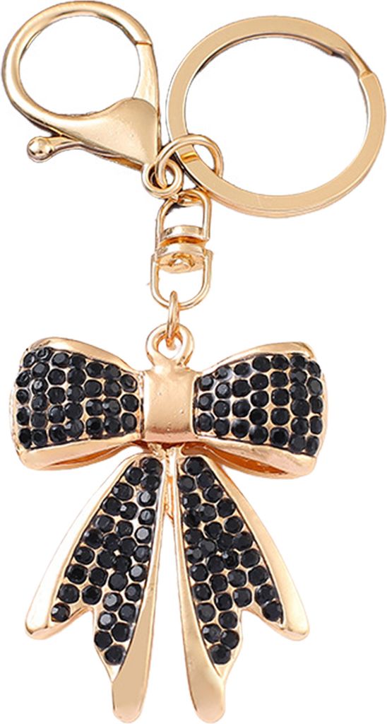 Frauen Strass Schleife Schlüsselanhänger Funkelnde Schleife Tasche Charme Faux Kristall Schlüsselanhänger Auto Anhänger Valentinstag Geschenk