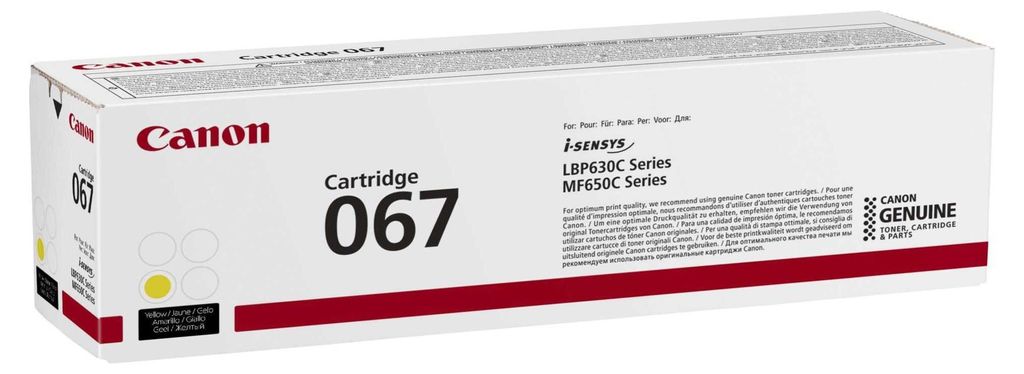 Canon Toner Cartridge 067 Y yellow Produktbild 