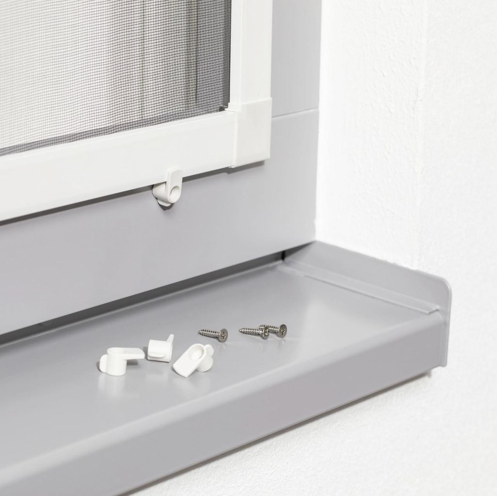 Primaster Vorreiber-Set für Fliegenschutzfenster weiß - 4 Produktbild 