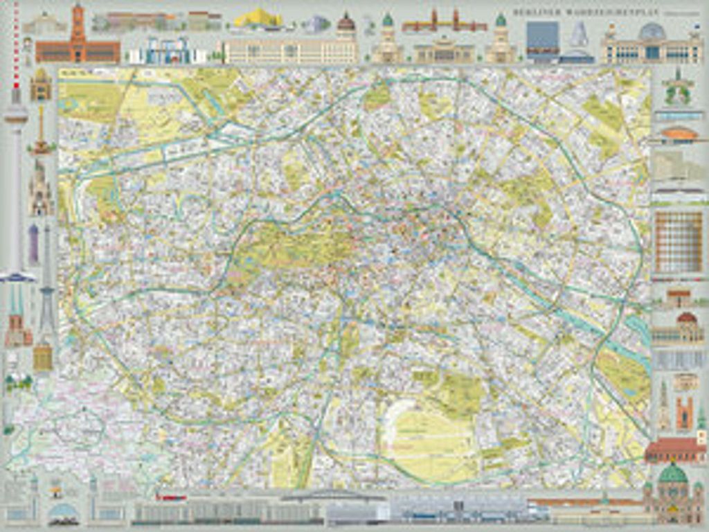 Mapa pamětihodností Berlína Obrázek produktu 