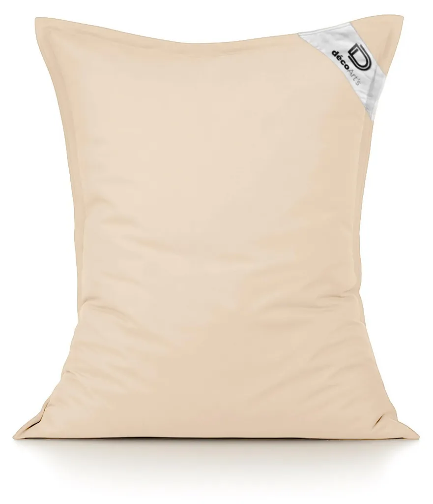 Housse pour Coussin de Sol XL Beige 120x80 - Idéal Jardin et Salon Zen