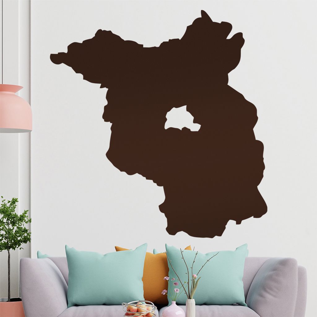 KIWISTAR Bundesland Brandenburg - Potsdam Spreewald Wandtattoo in 6 Größen - Wandaufkleber Wall Sticker - Dekoration, Küche, Wohnzimmer, Schlafz...