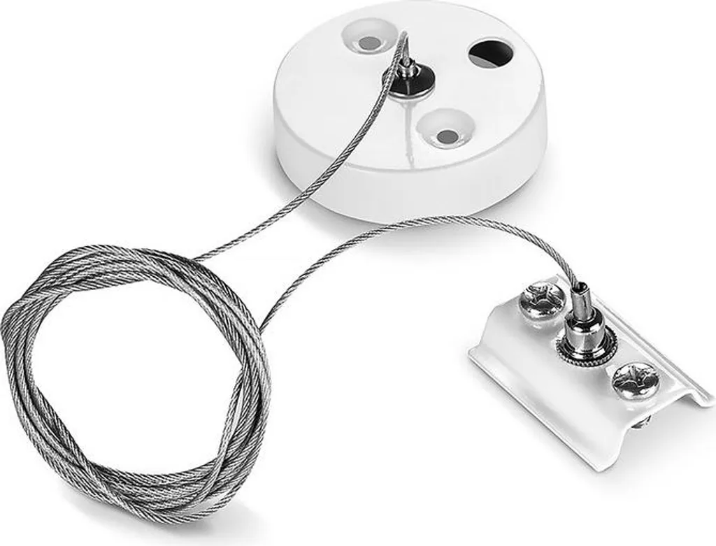 Kit de suspension VIDEX Track blanc pour rail d'éclairage monophasé