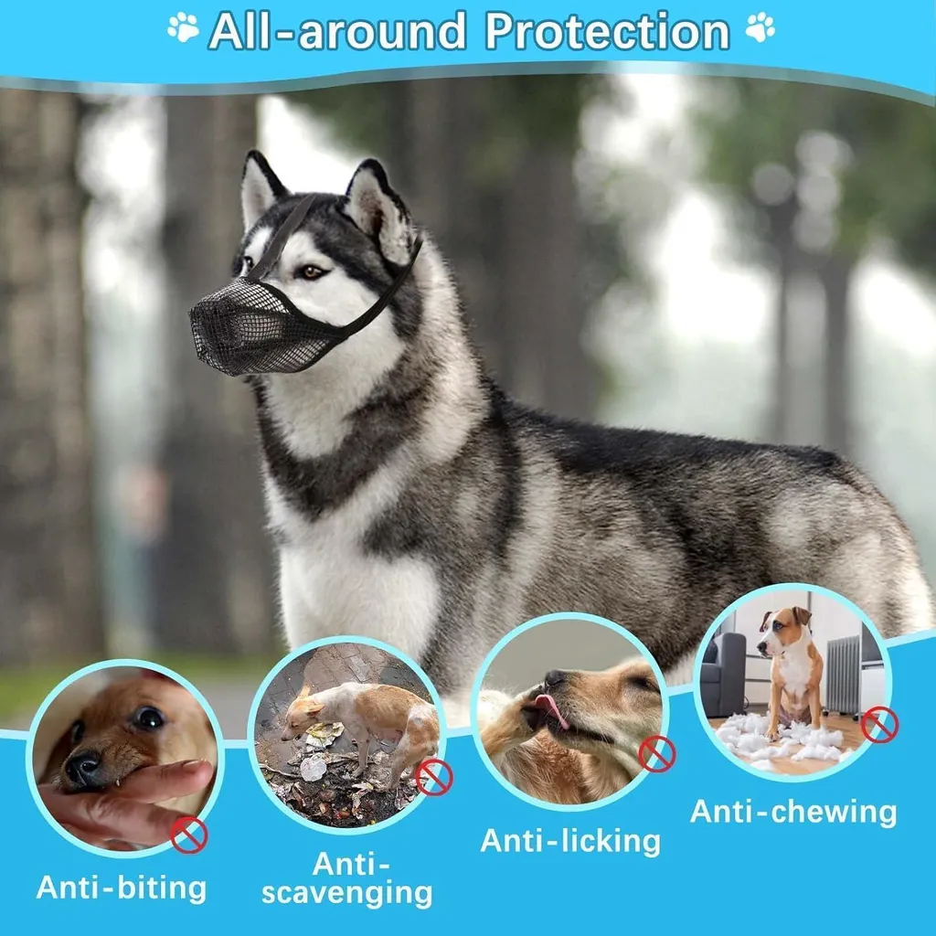 Museruola FWLWTWSS Morbida per Cani: Cammina in Totale Sicurezza - 5