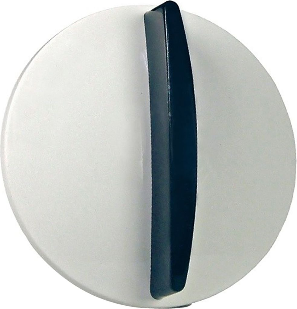 Stiebel-Eltron 254307 Knebel weiß/blau Steckknopf Drehknopf Produktbild 