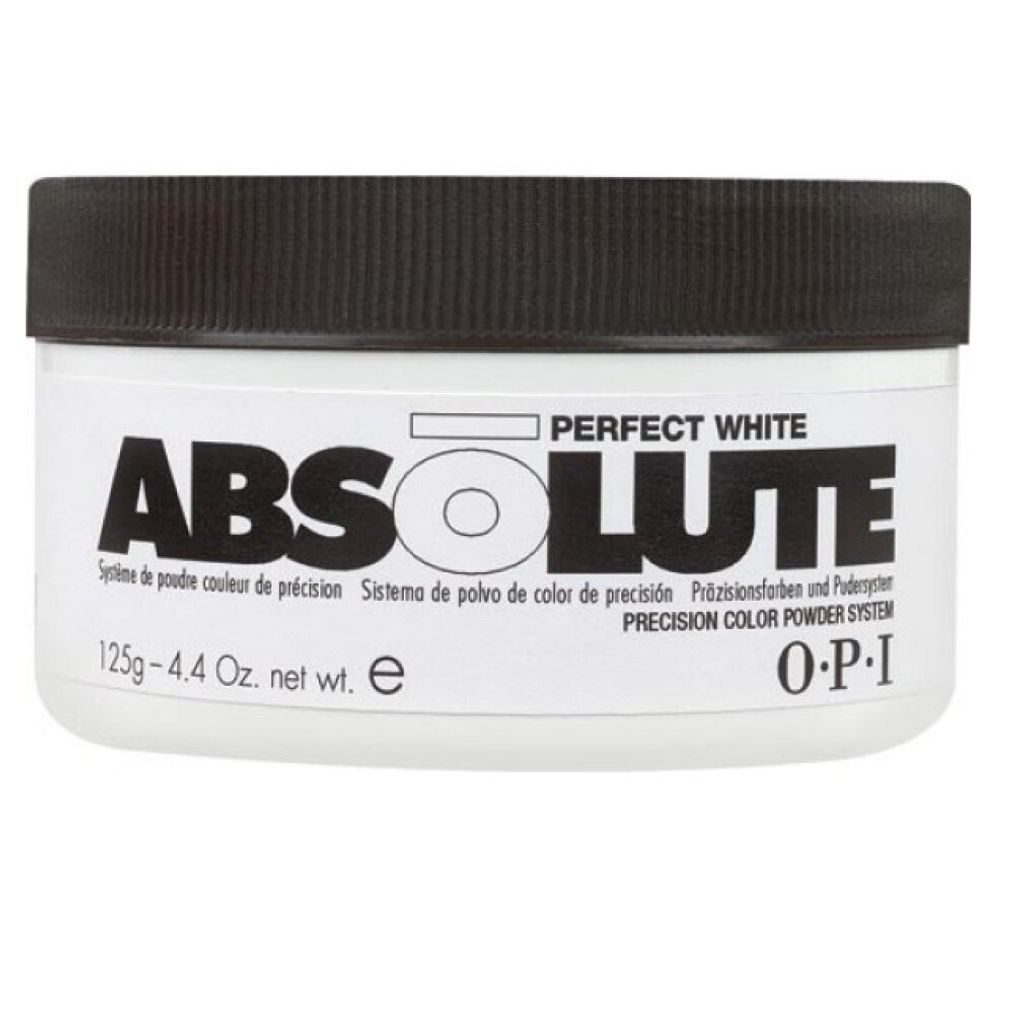 OPI Absolute Precision Color Perfect White Powder System 4.4oz with Nail Brush