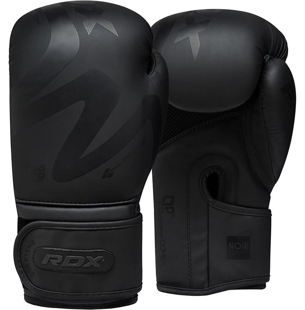 RDX F15 Noir Boxhandschuhe Training in Schwarz Kunstleder Produktbild 