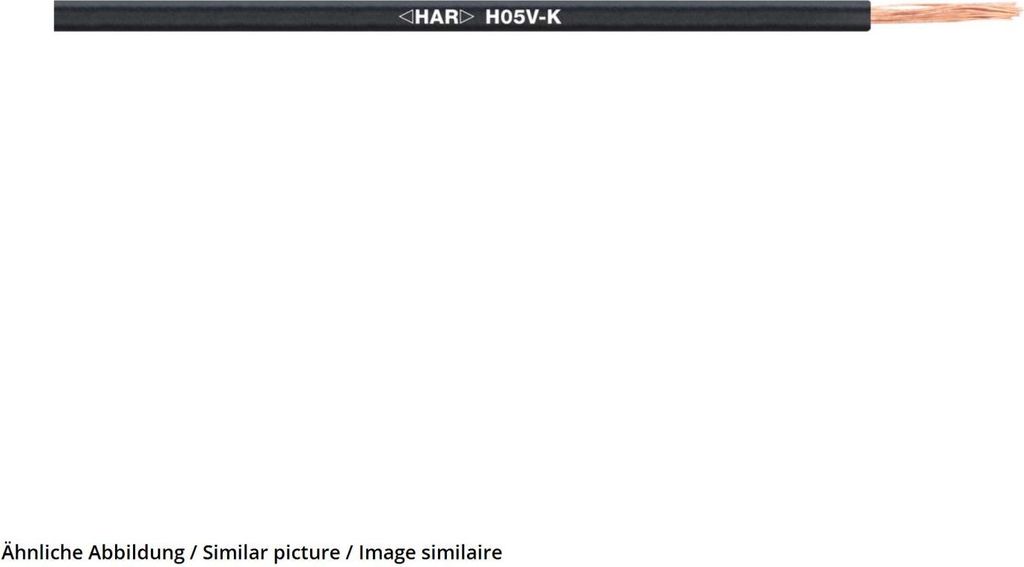 LAPP 4510921 Litze H05V-K 1 x 0.50 mm² Dunkel-Blau, Weiß 100 m (4510921)