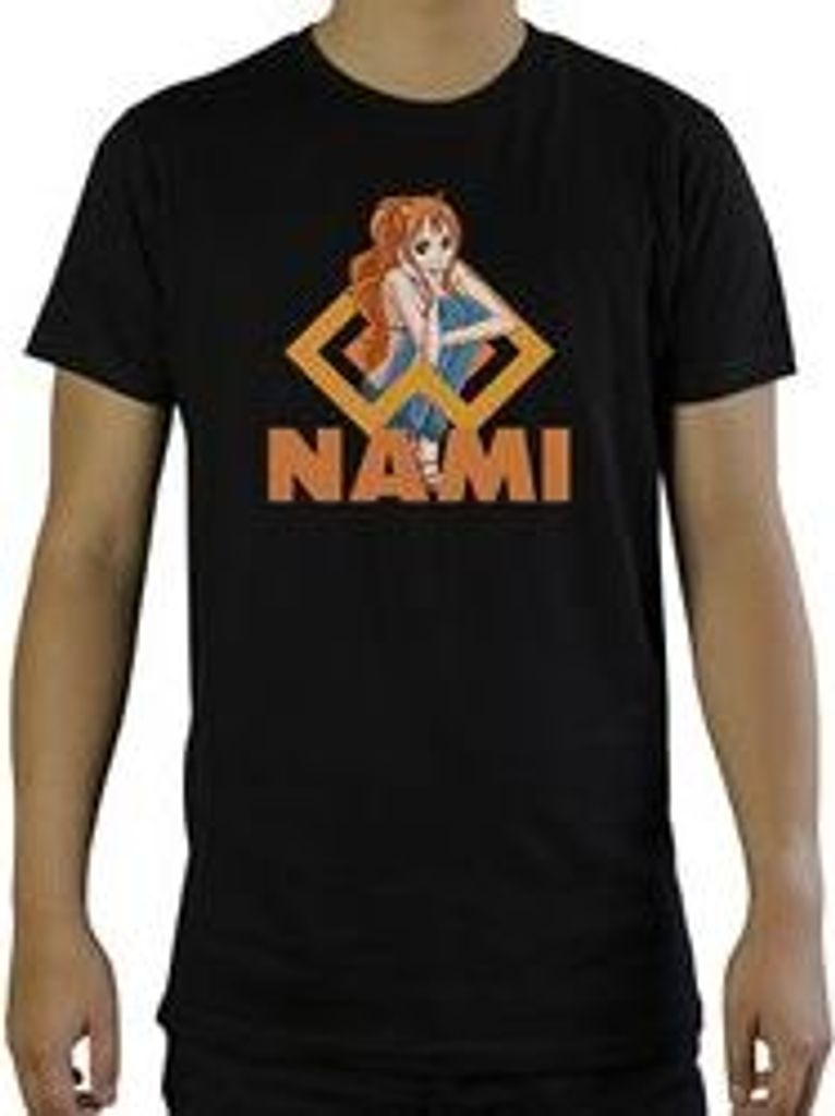 One Piece Nami T-Shirt schwarz aus 100% Baumwolle - Offizielles Lizenzprodukt