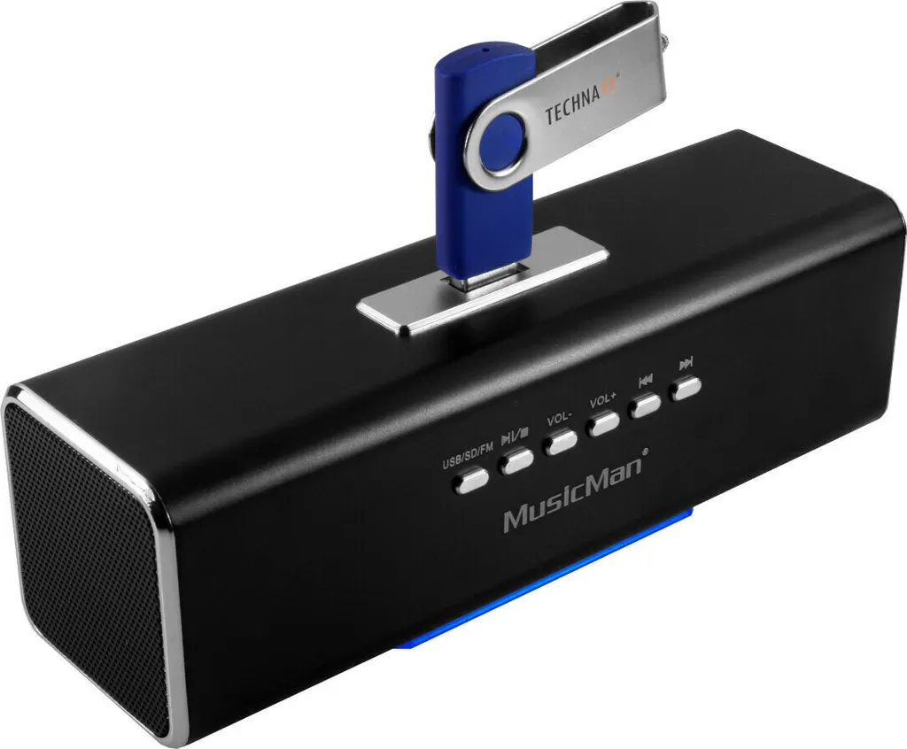Enceinte Portable Universelle MusicMan MA Soundstation Argent 6W