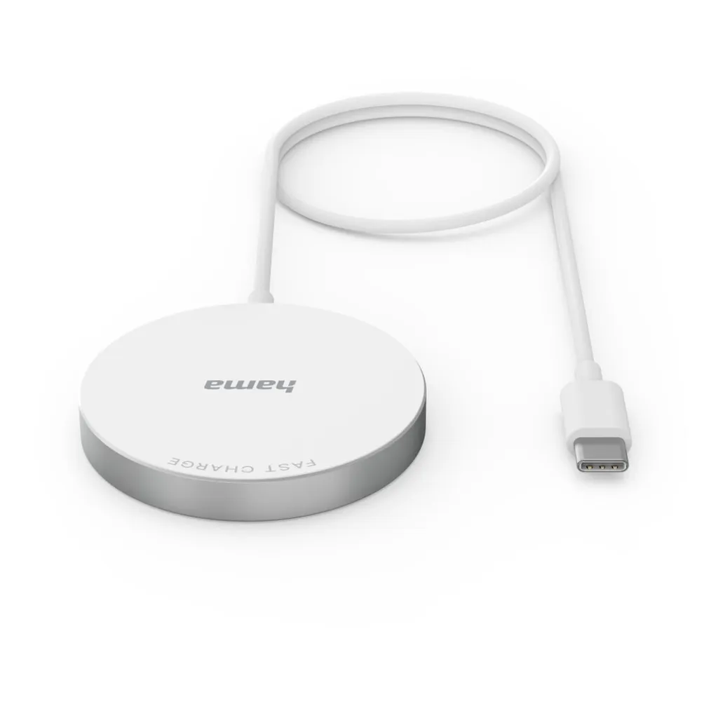 Hama MagCharge FC15 Chargeur sans fil Blanc USB Rapide 15W 00201672