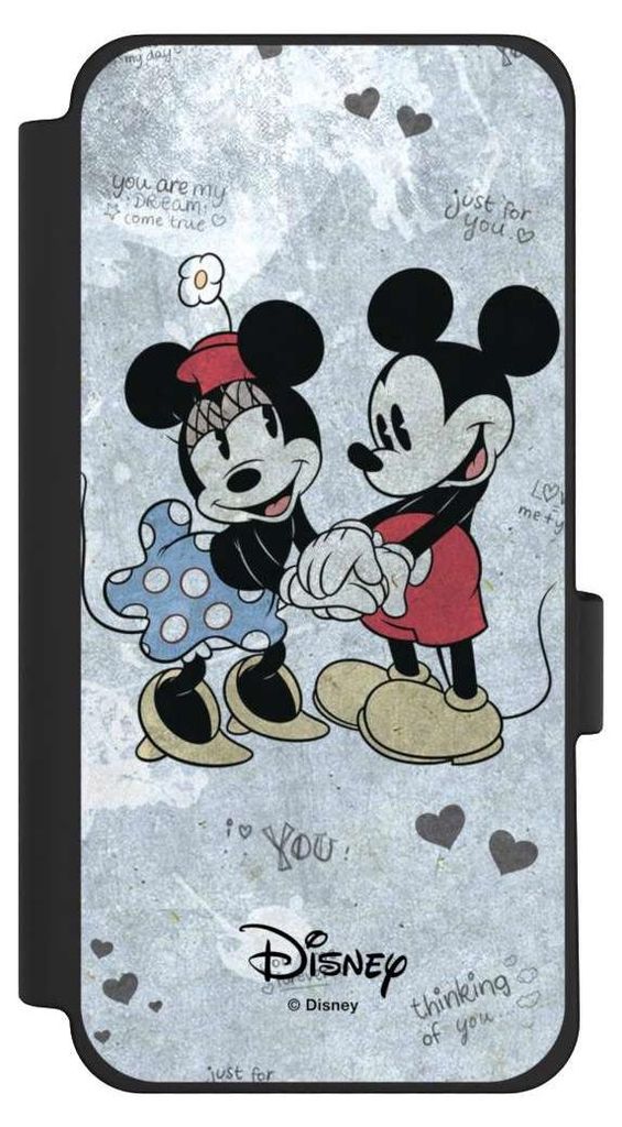 NIVOCASE Klapphülle für Google Pixel 10 Pro XL Handyhülle aus Kunst Leder NIVOflip schwarz Disney Vintage