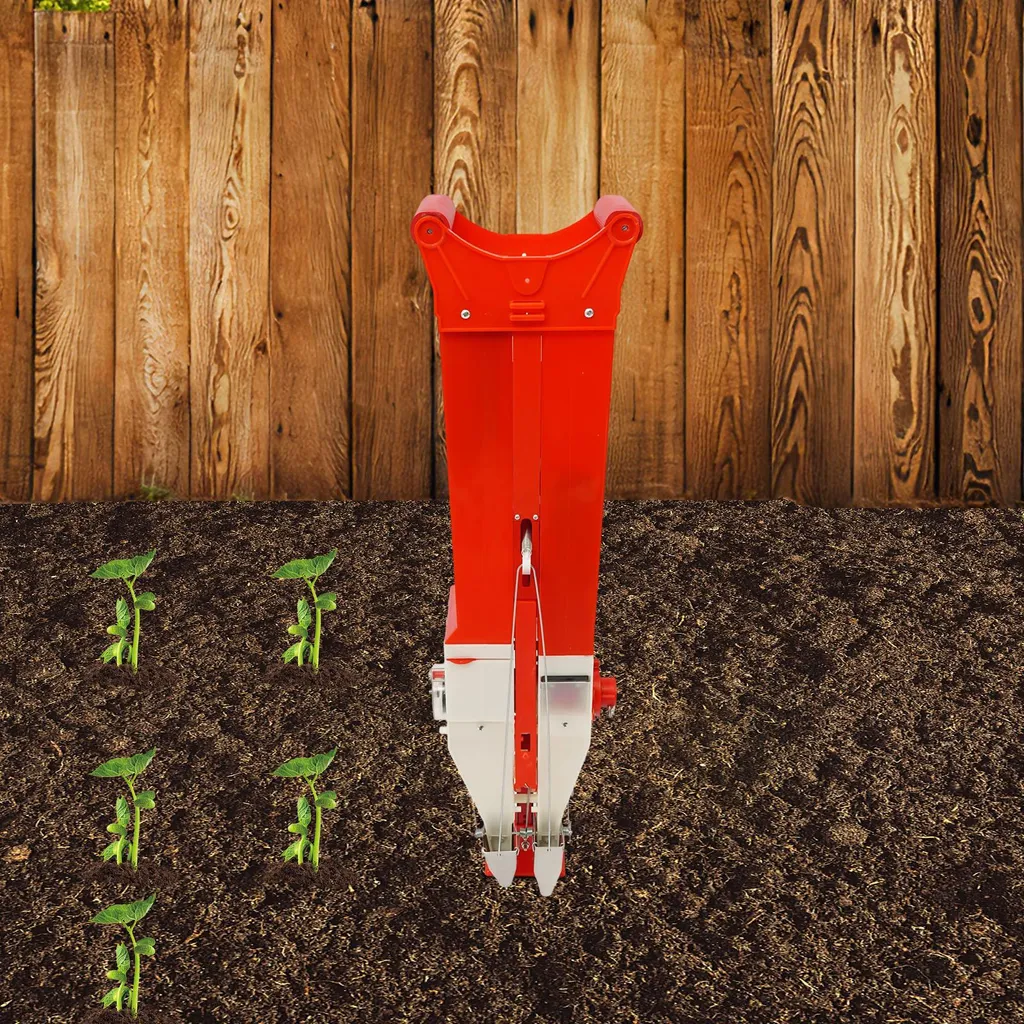 Semoir à main rouge ajustable et robuste pour plantation de petites graines - 3