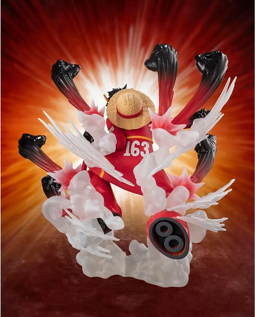 Luffy Hawk Gatling Figurine Articulée 15 cm avec Effets Combat