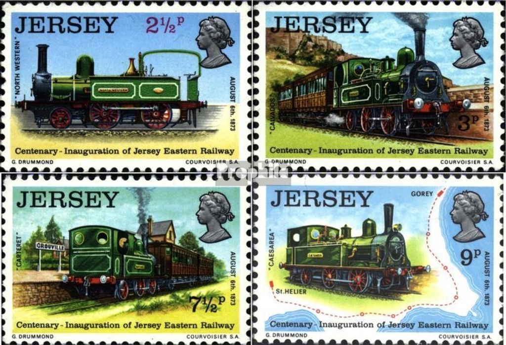 Briefmarken GB - Jersey 1973 Mi 85-88 (kompl.Ausg.) Produktbild 