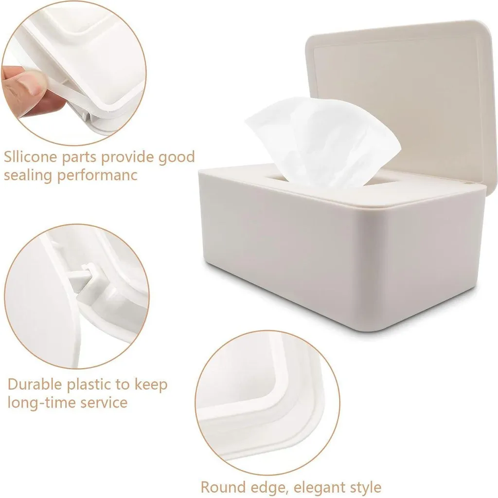 Boîte de lingettes bébé pour table à langer Rangement Organisation - 2