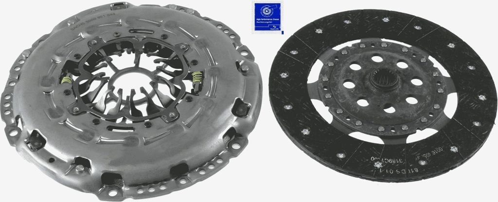 SACHS 3000 951 944 Kupplungssatz OE 2335400QAG kompatibel mit X-Trail, Scenic, Koleos, Laguna, Latitude, Megane, Qashqai