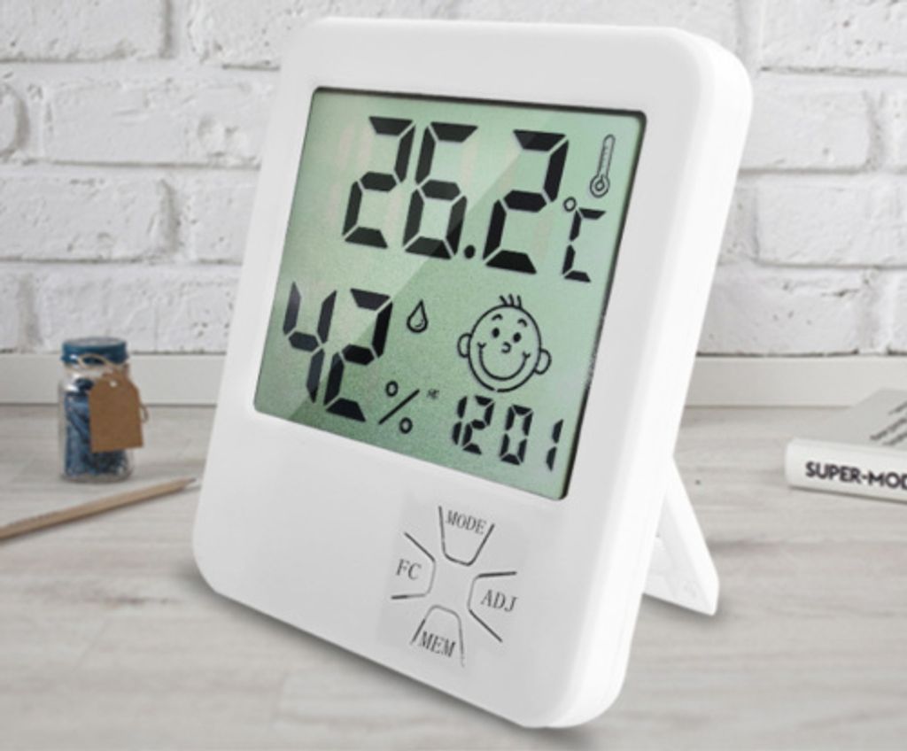Digital LCD Innentemperatur Feuchtigkeitsmesser Thermometer Hygrometer TOP 