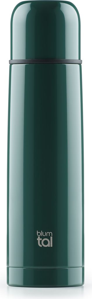 Blumtal Thermosflasche 350ml Dunkelgrün – BPA-frei, auslaufsicher, Edelstahl, für Heiß- & Kaltgetränke