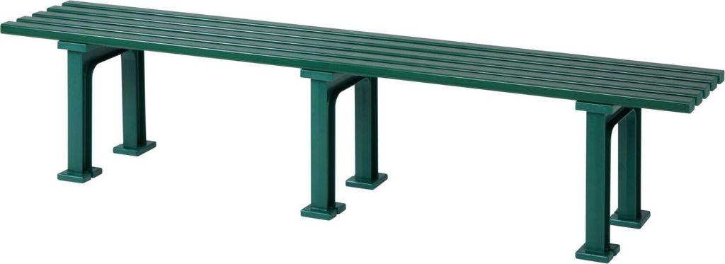 Gartenbank Kuba | 4-Sitzer | Grün | HxBxT 42x200x37cm | Witterungs- & UV-beständiger Kunststoff | Parkbank Sitzbank Außenbereich Garten Balkon T...