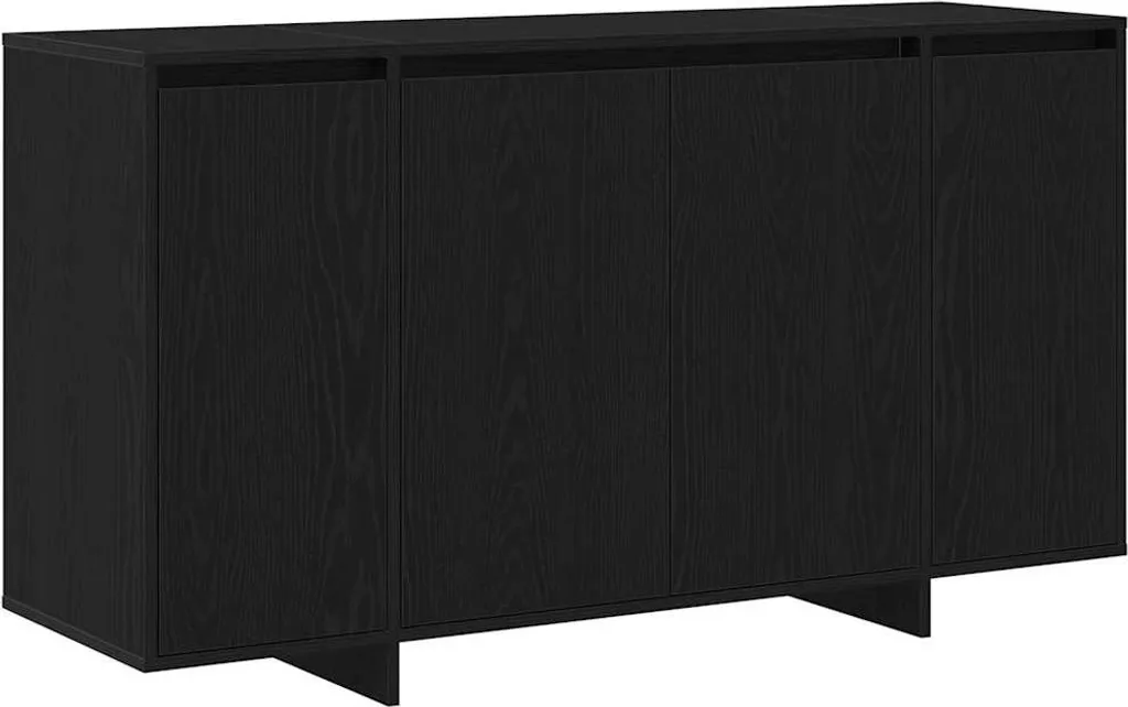 Symbiosis Dann, credenza bassa, rovere e grigio tortora, 135x45x65 cm