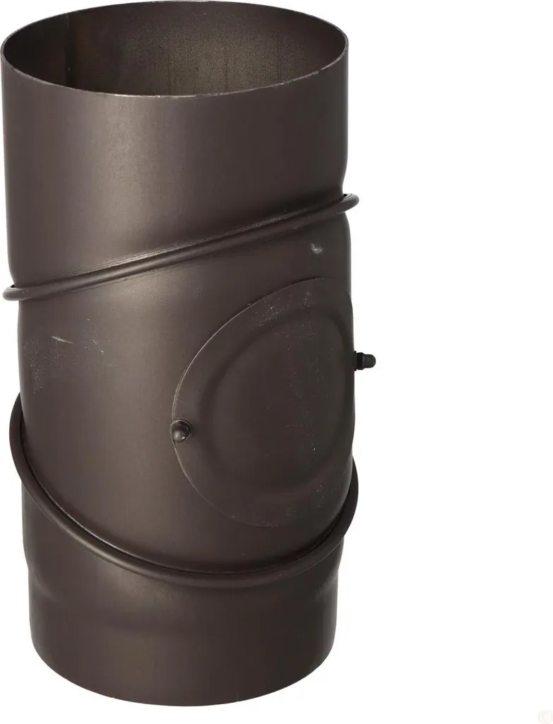Coude réglable DN 200 noir 90° : Finies les difficultés de ramonage