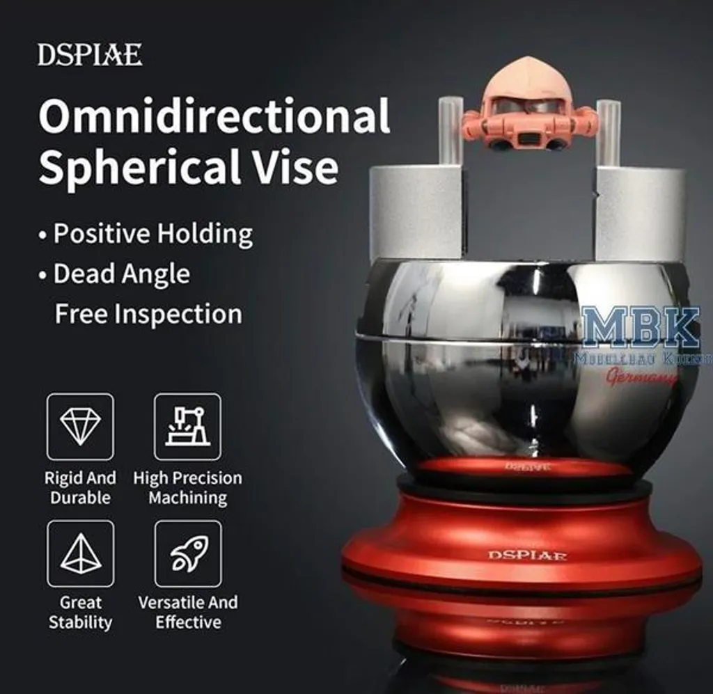 Étau Sphérique Omnidirectionnel DSPIAE Outil de Maintien Rotatif à 360 Degrés