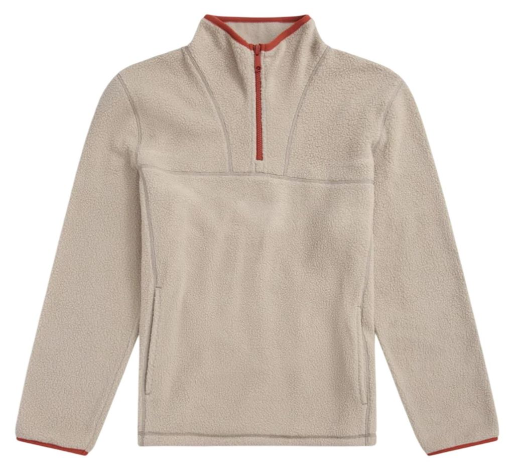 Animal - "Alfie" Fleece-Oberteil für Herren, mit halbem Reißverschluss, Teddyfleece MW5292 (XXL) (Hellbeige)