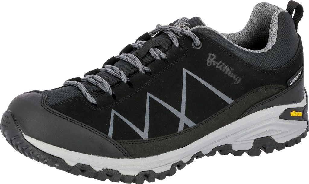 Brütting KANSAS Trekkingschuhe in Übergrößen Schwarz 211151 große Herrenschuhe, Größe:38