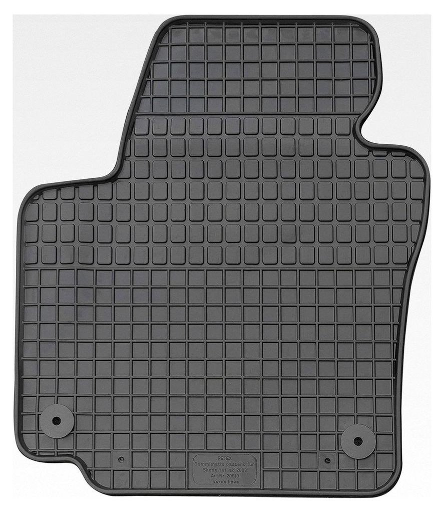 Fahrer Gummimatte Premium 1-teilig schwarz