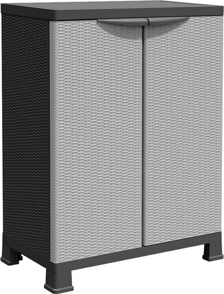 Kunststoffschrank 68x39x92 cm Rattan-Design